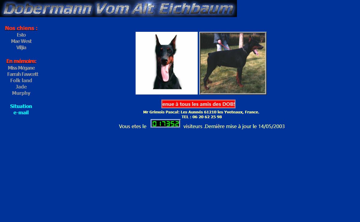 Dobermann Vom Alt Eichbaum