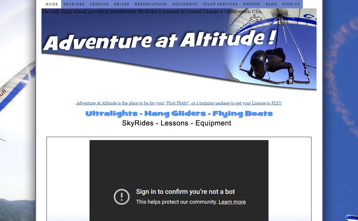 Manitoba Hang Gliders, Ultralights and Flying Boats – 204-333-9464 – Adventure At Altitude