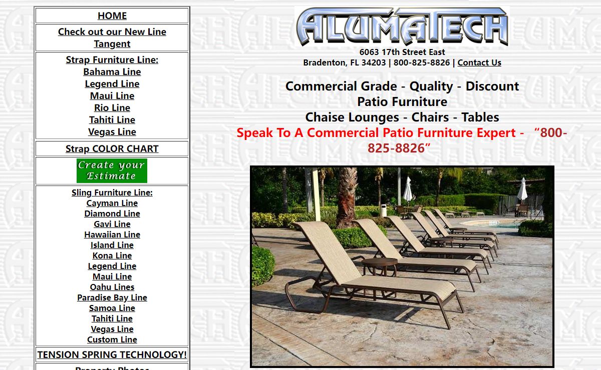 Discount Commercial Patio Furniture, Outdoor Furniture - Alumatech