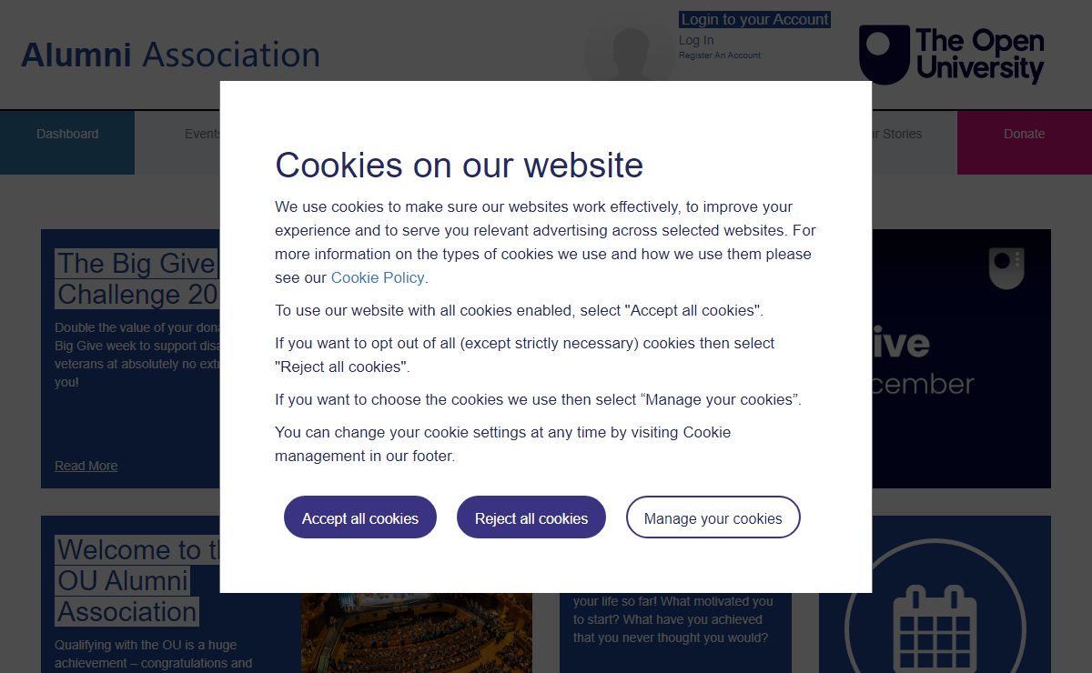 Dashboard | Open University