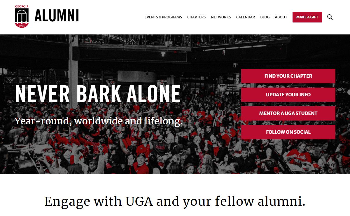 UGA Alumni - Never bark alone.