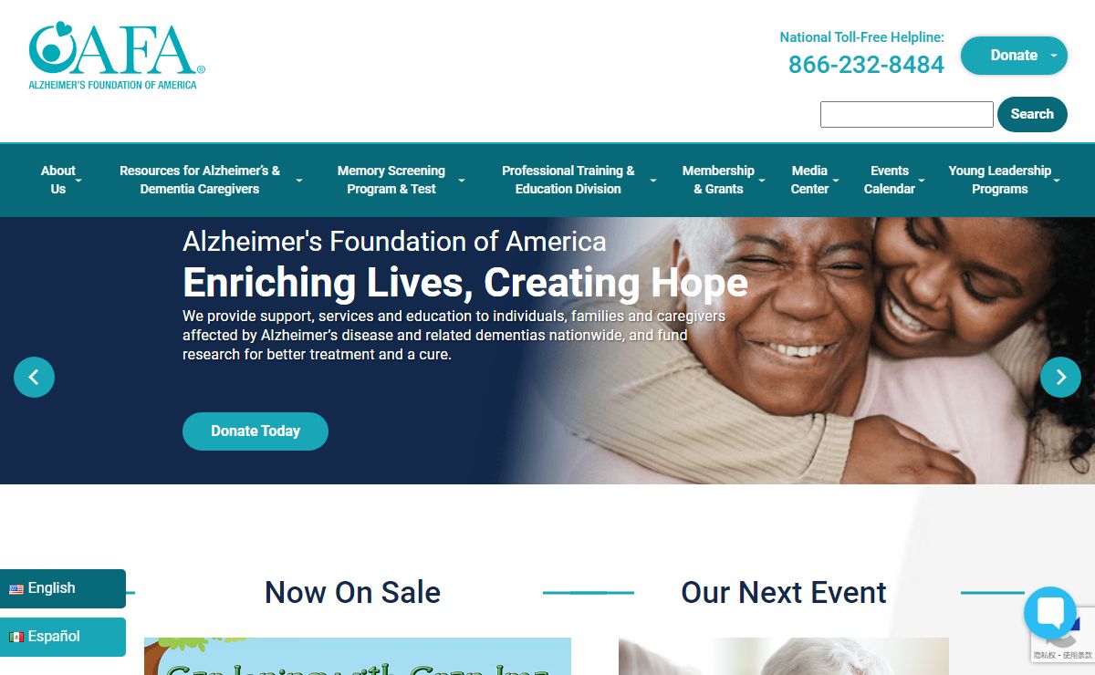 Alzheimer's Foundation of America | Homepage