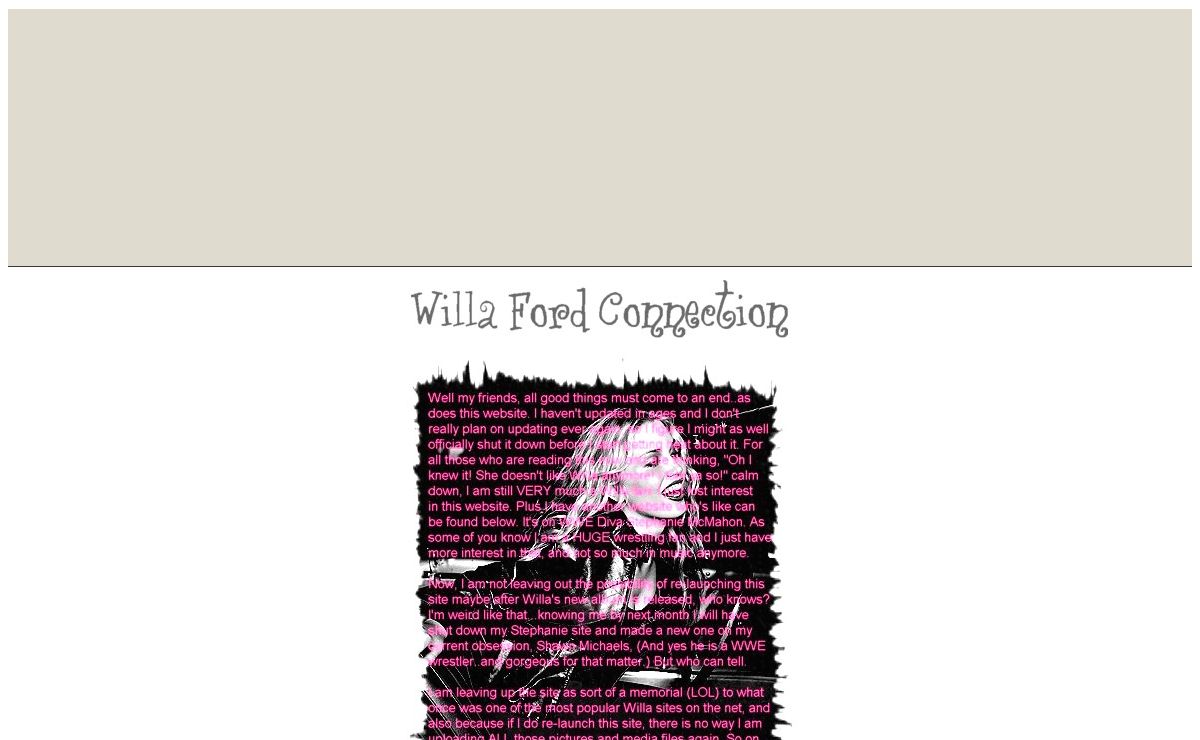 + Willa Ford Connection +
