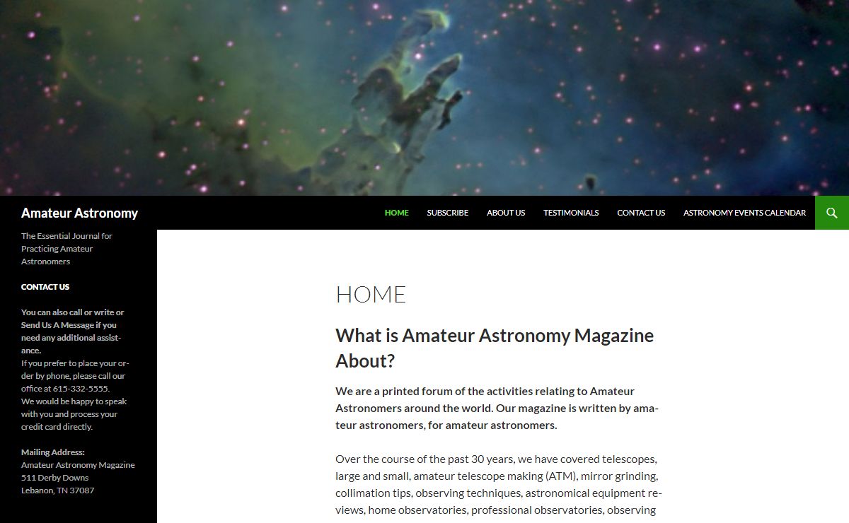 Amateur Astronomy | The Essential Journal for Practicing Amateur Astronomers
