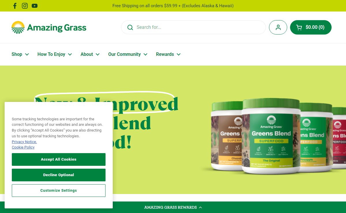 Green Superfood, Plant Based Protein & Effervescent – Amazing Grass
