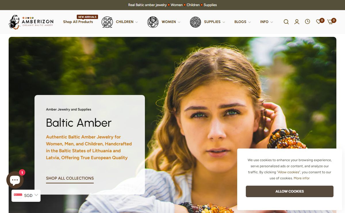 Real Amber Jewelry 🔸 Shop Baltic amber necklaces, bracelets, earrings – Amberizon