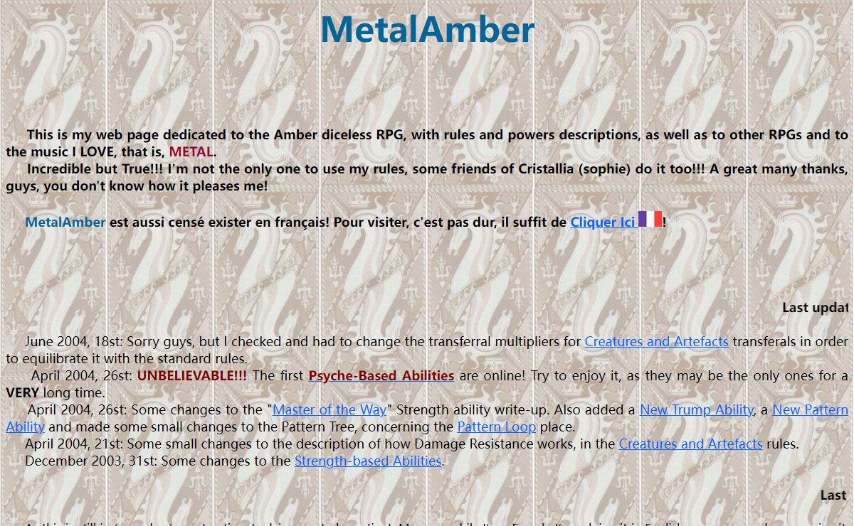 Welcome to MetalAmber!