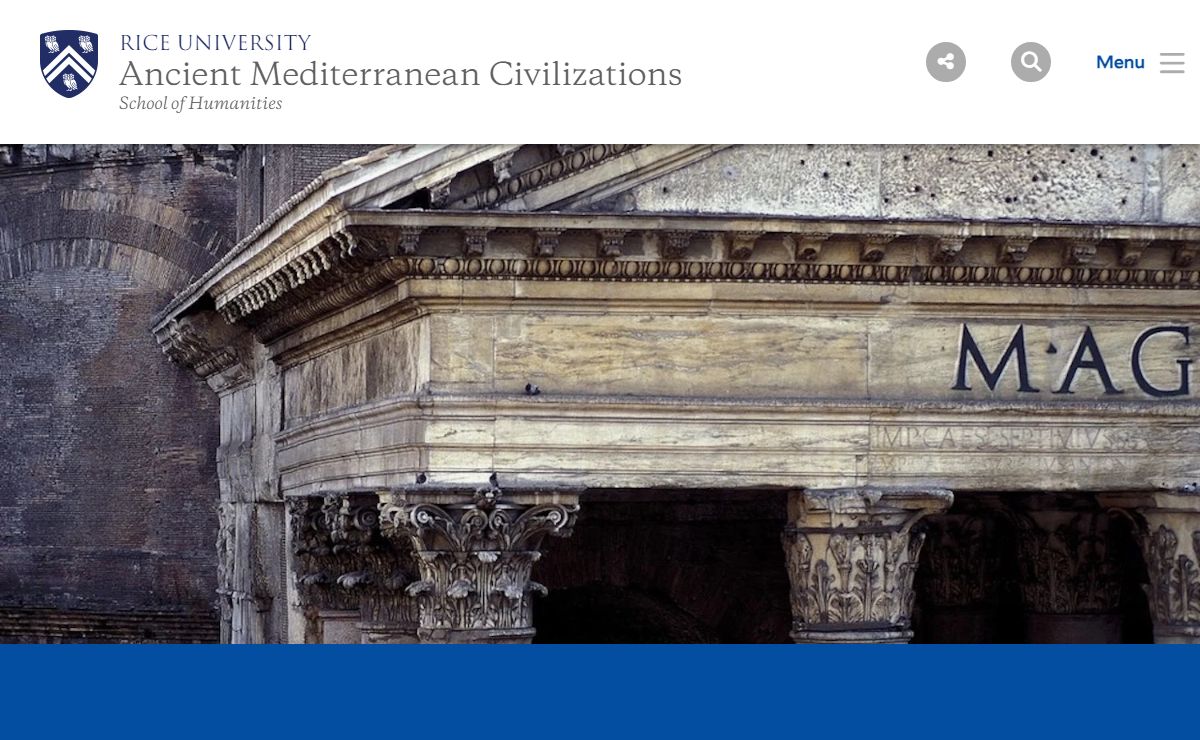 Ancient Mediterranean Civilizations | School of Humanities | Rice University