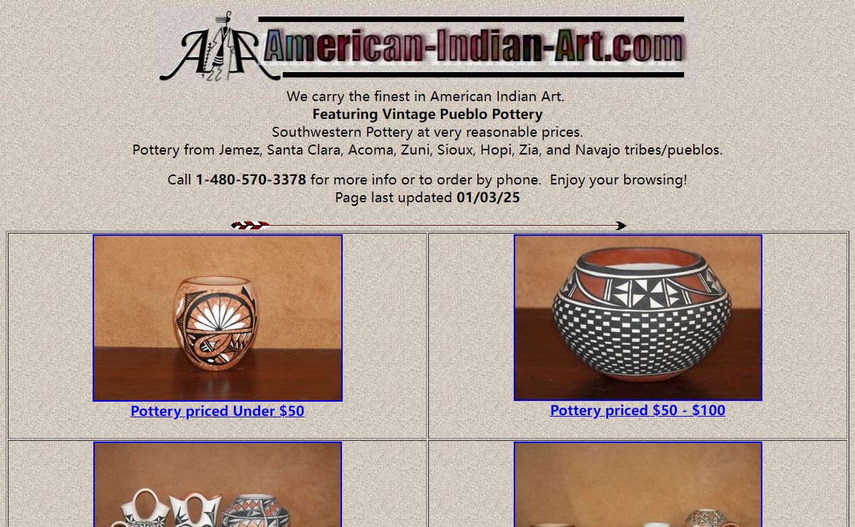 Authentic Native American Pottery and Arts