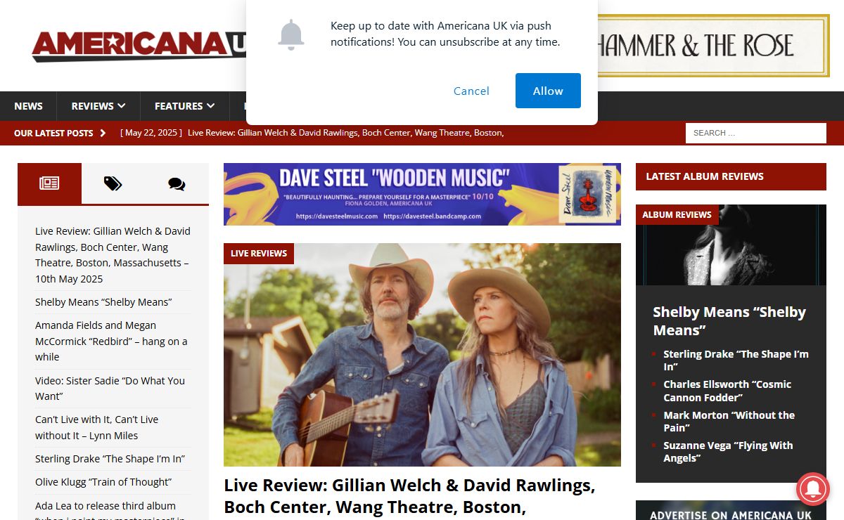 Americana UK – the UK home for americana music