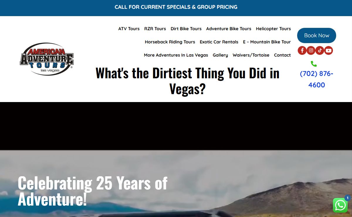 American Adventure Tours | Las Vegas, NV ATV Tours & More