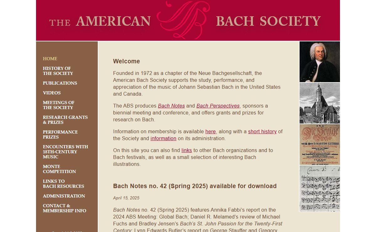 Home - The American Bach Society