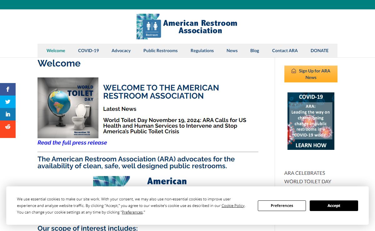 Welcome - American Restroom Association (ARA)