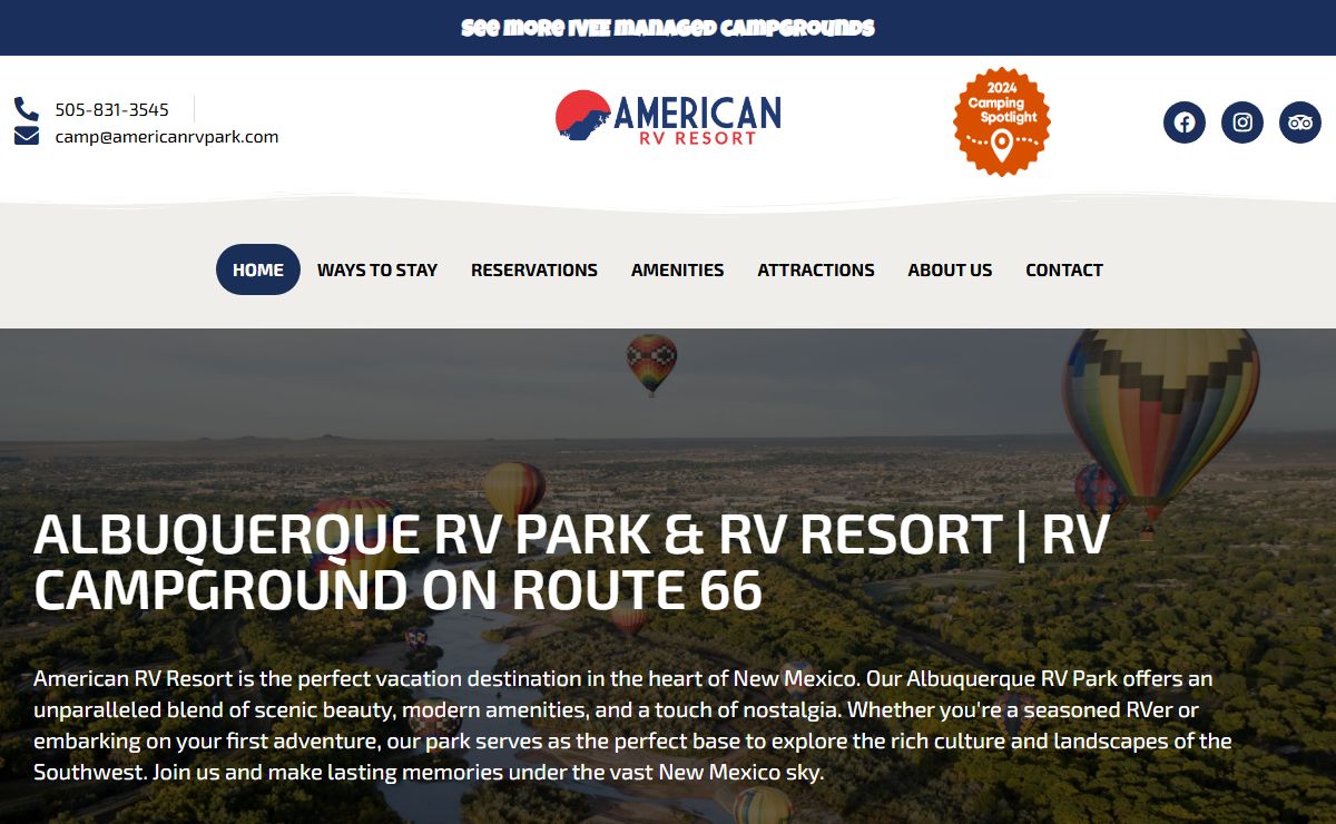 Albuquerque RV Park & RV Resort | RV Campground on Route 66