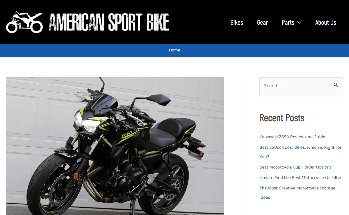 - Dedicated to Sport Bike Enthusiasts.