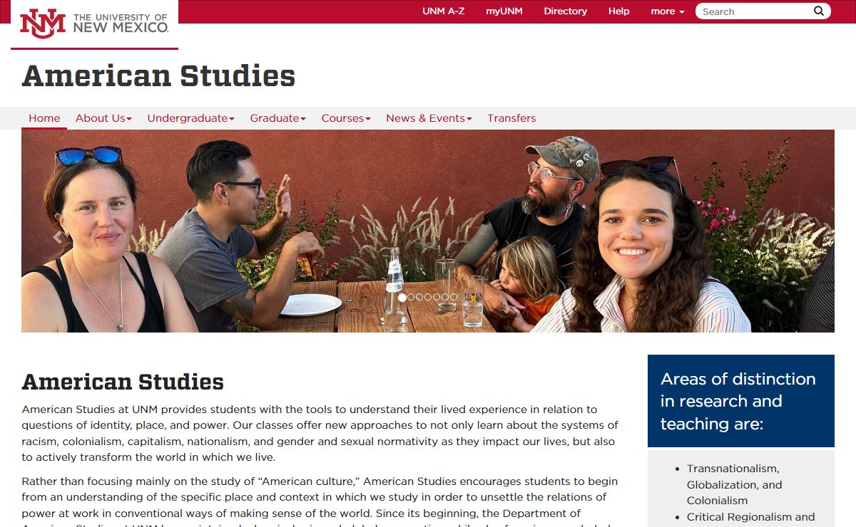 American Studies | The University of New Mexico