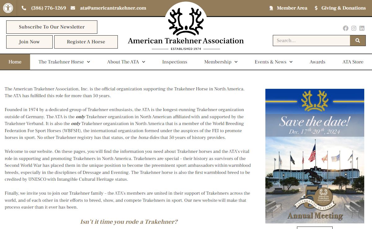 Home - American Trakehner Association