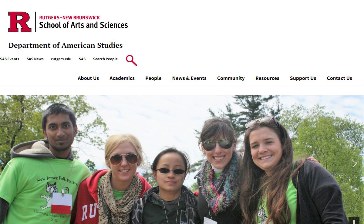 Department of American Studies | School of Arts and Sciences - Rutgers, The State University of New Jersey
