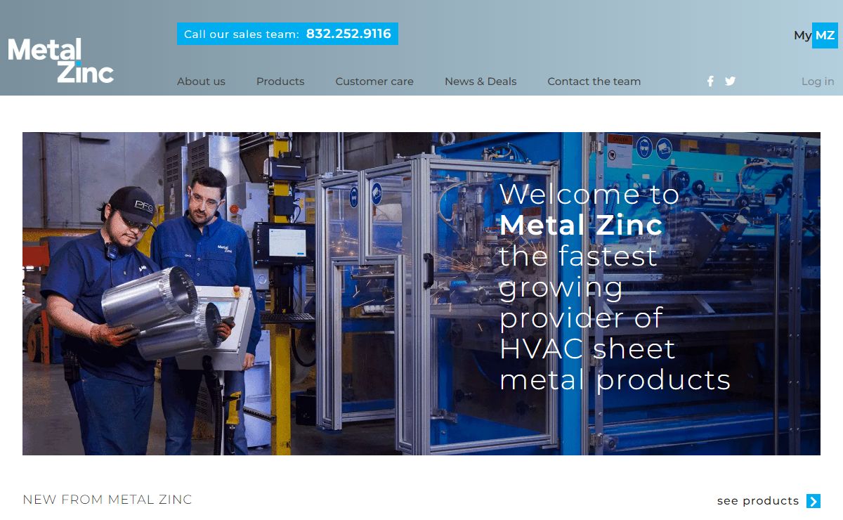 Homepage - Metal Zinc