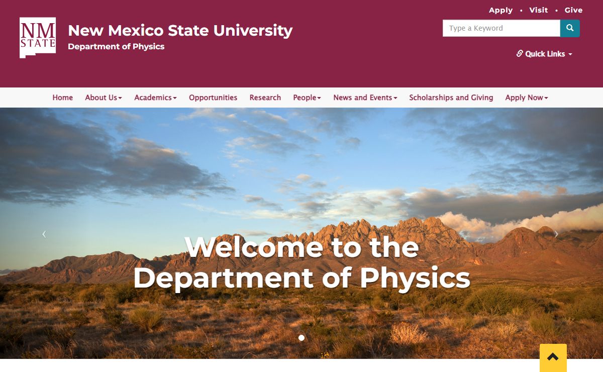 Department of Physics | New Mexico State University