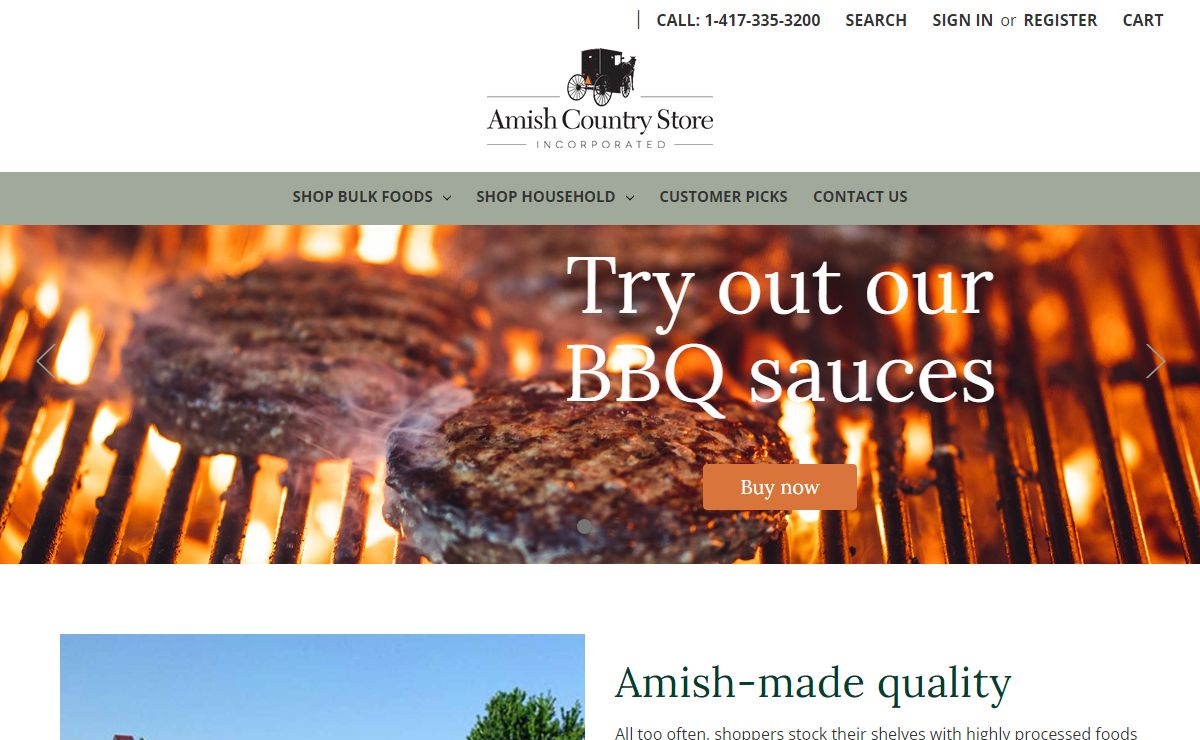 Homemade all-natural foods | Bulk Foods | Amish Country Store