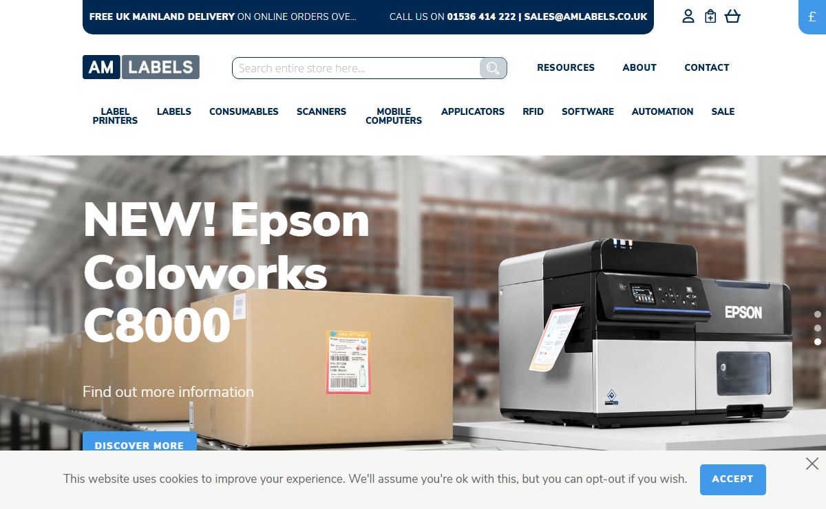 Label Manufacturer | Buy Stock Labels On Rolls, Colour Label Printers, Barcode Label Printers, Barcode Scanners & Readers