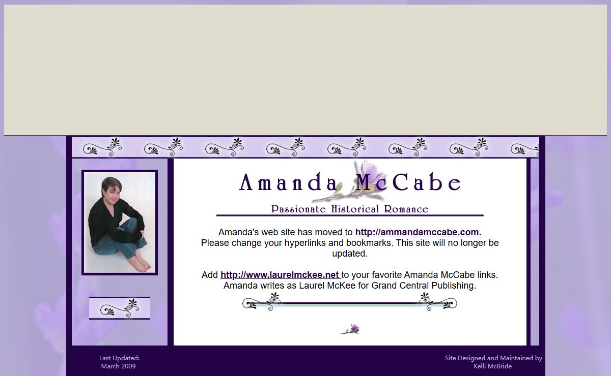 Historical Romance Author Amanda McCabe