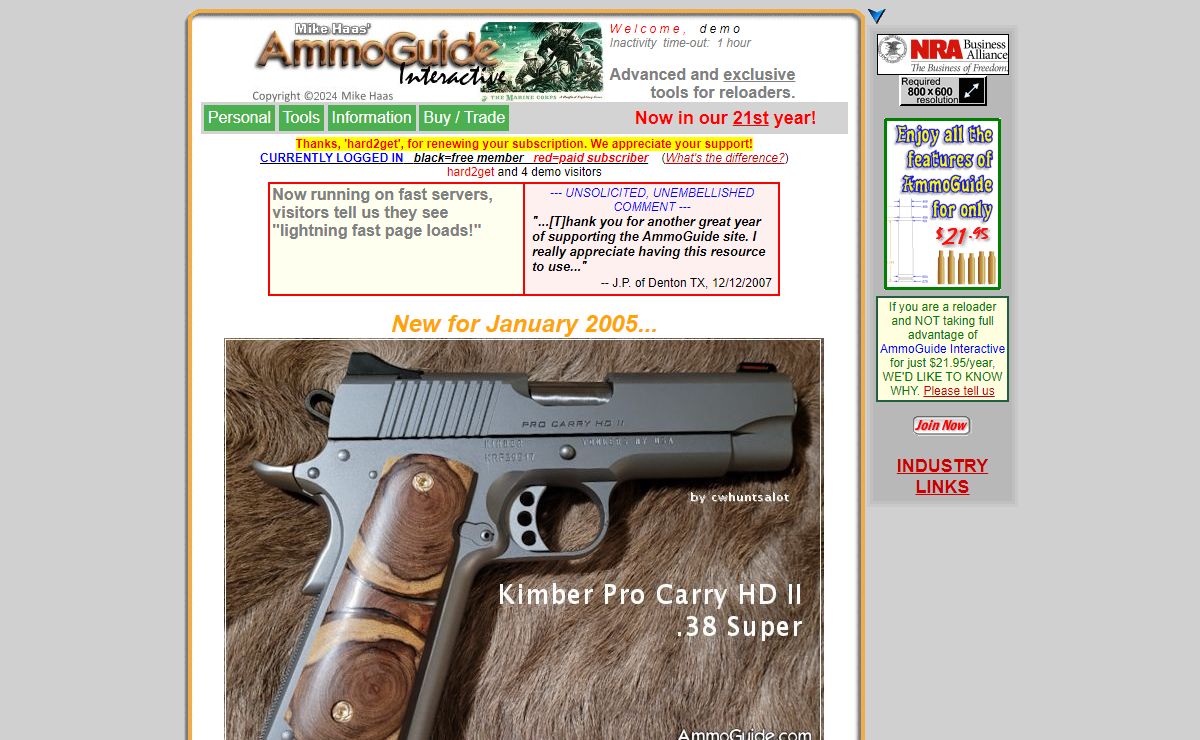 AmmoGuide is now... "Interactive"!
