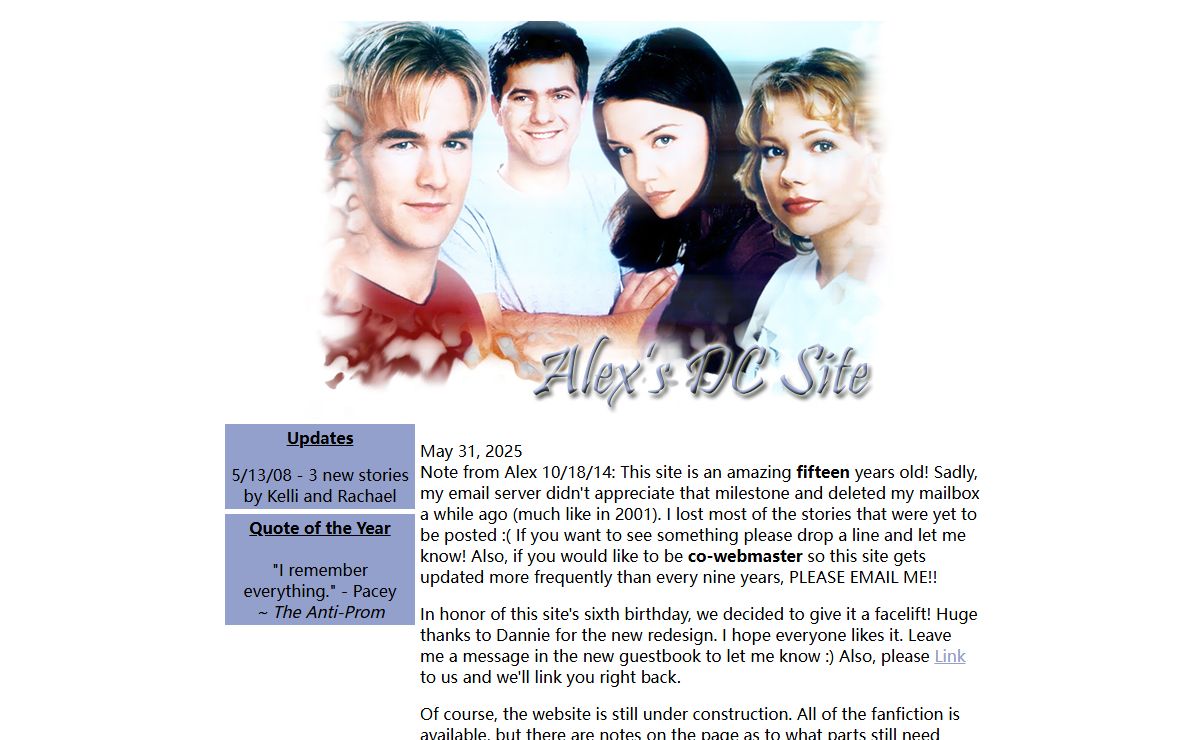 //Alex's Dawson's Creek Site//