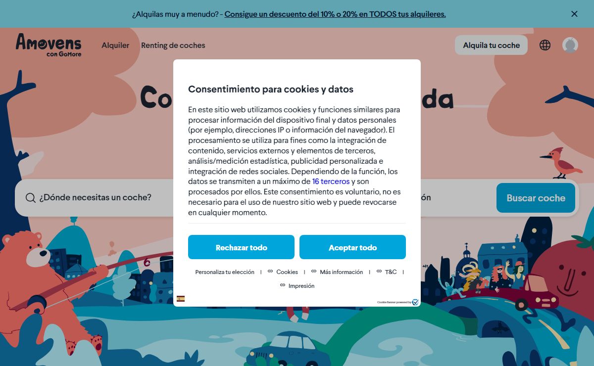 Amovens | Alquiler de coches entre particulares & Renting