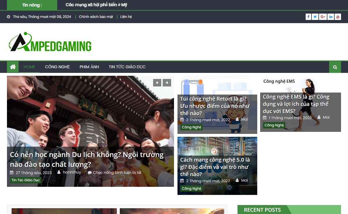 Ampedgaming.com chuyên tin tức công nghệ đời sống phim ảnh