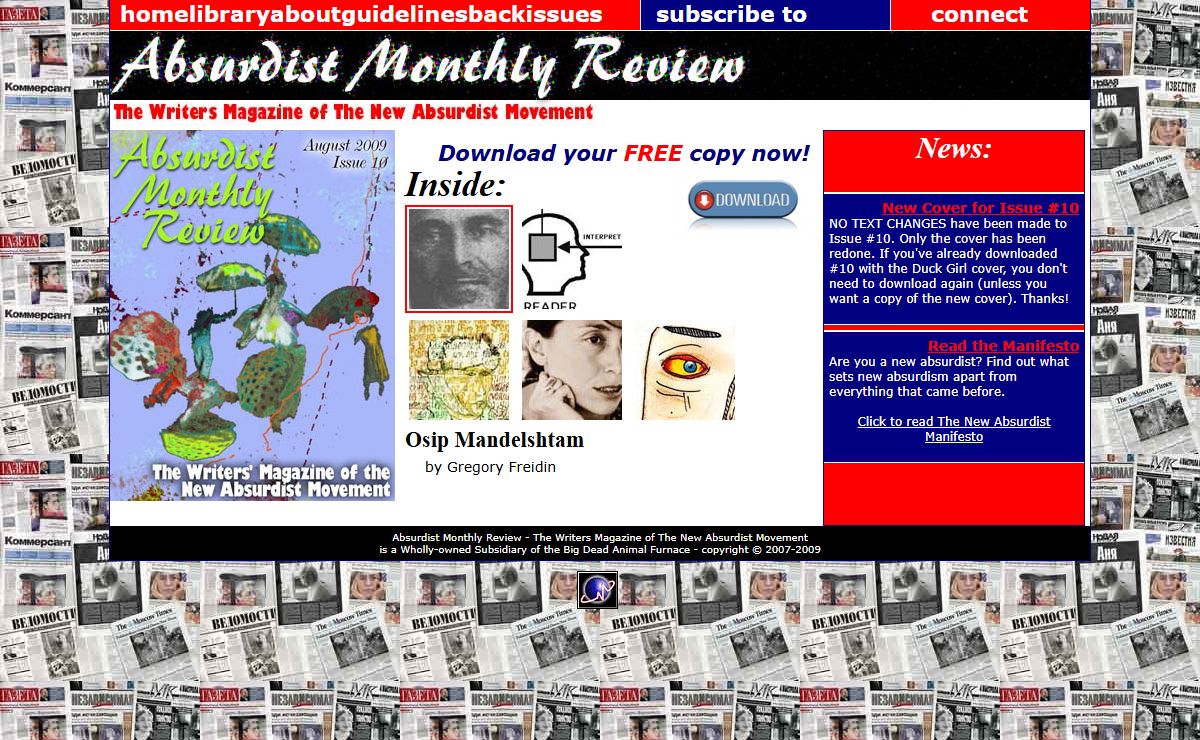 Absurdist Monthly Review