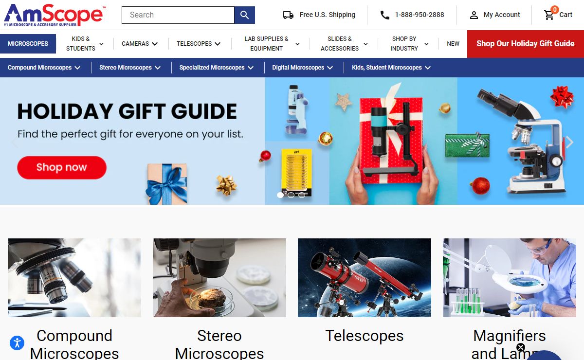 Microscopes & Microscope Parts Store | AmScope