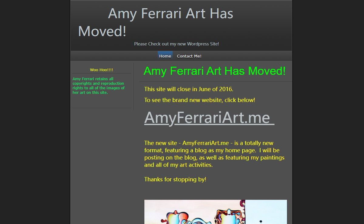 Amy Ferrari Art Has Moved!