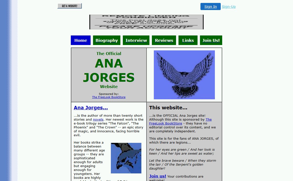 Author ANA JORGES Official Website
