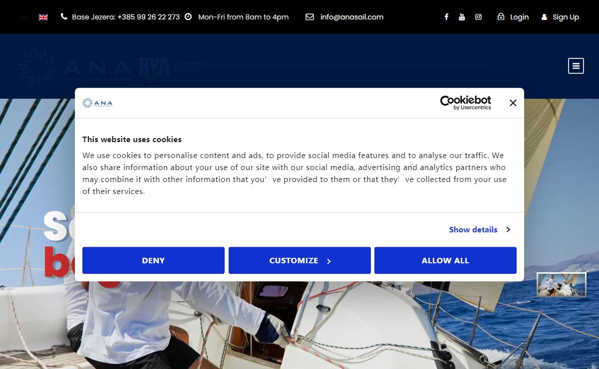 Adriatic Nautical Academy - ANA Sailing School and RYA Training Center