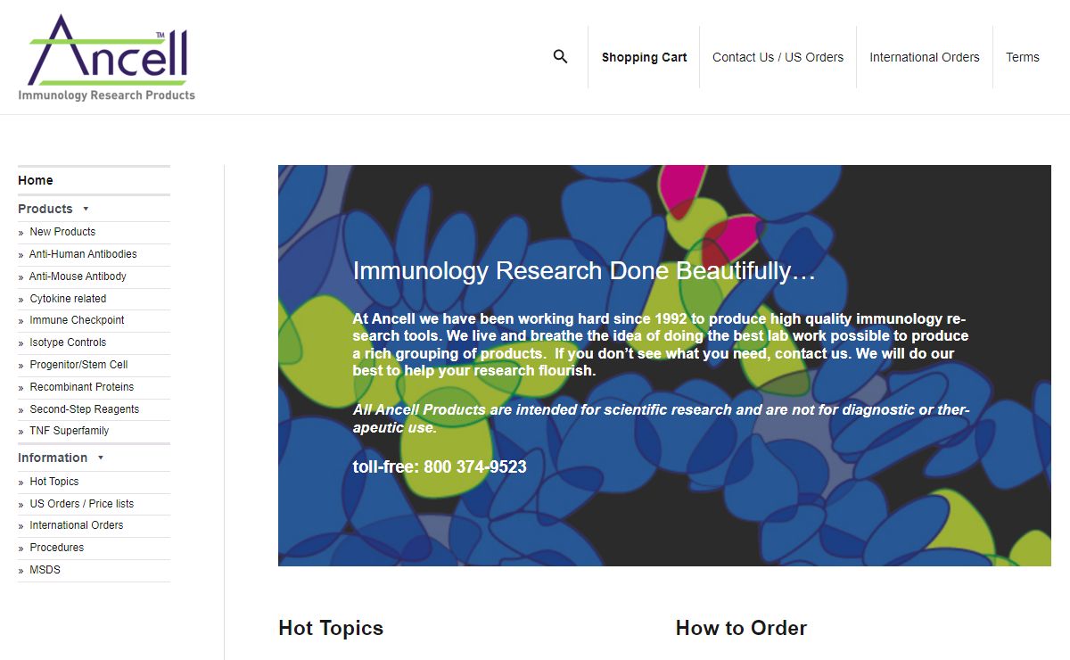 Ancell Corporation - Immunology Research Products