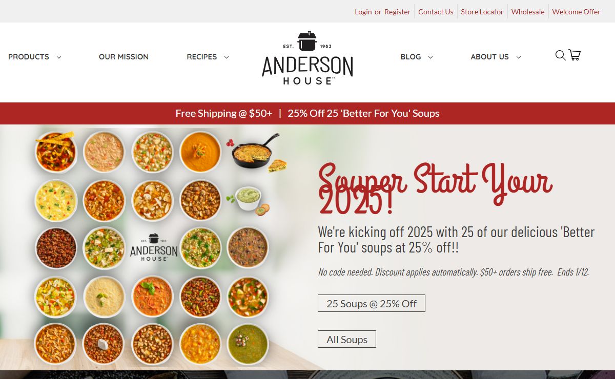 Simple, Natural Soup Mixes - Anderson House