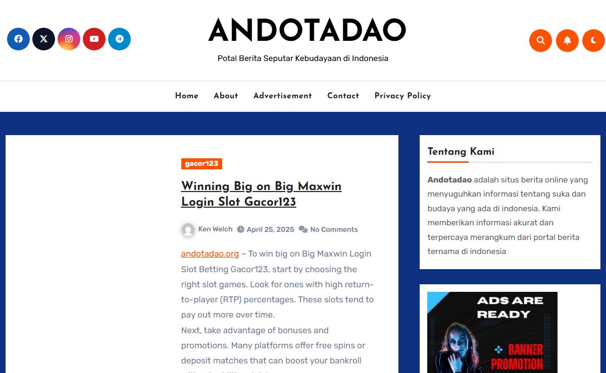 ANDOTADAO - Potal Berita Seputar Kebudayaan di Indonesia