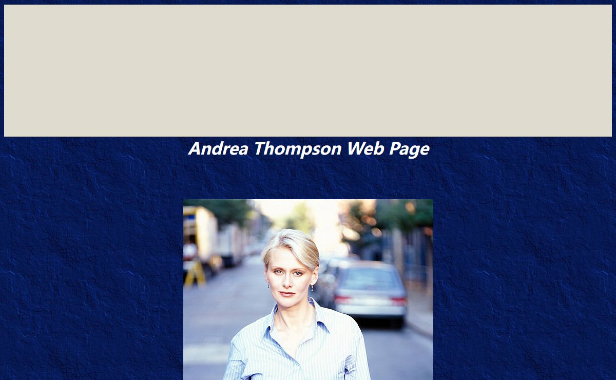 Andrea Thompson Web Page