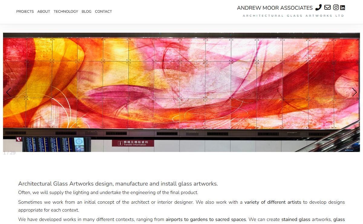 Stained Glass Artists | Glass Artwork | Andrew Moor Associates