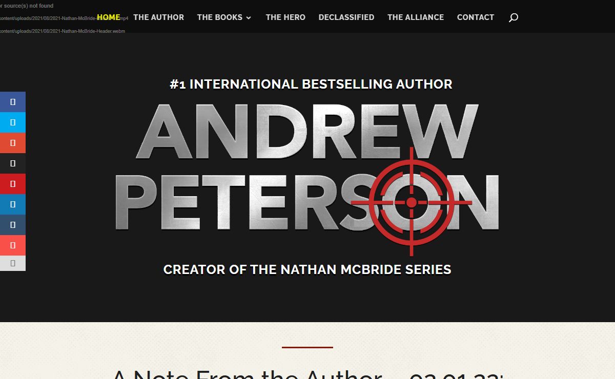 Andrew Peterson | #1 International Bestselling Author of the Nathan McBride Thriller Novels