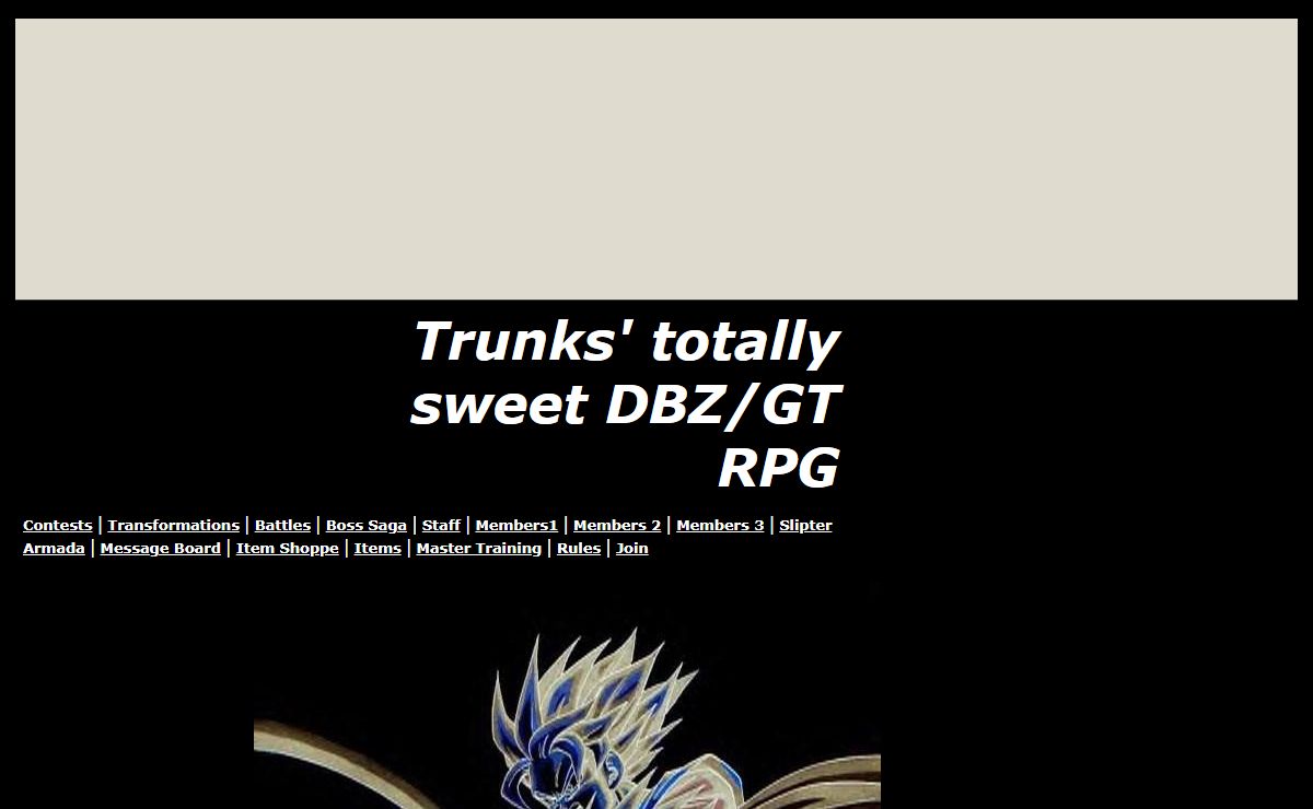 Trunks' totally sweet DBZ/GT RPG