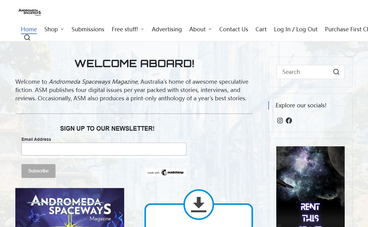 Andromeda Spaceways Magazine – Showcasing the best speculative fiction in the known universe