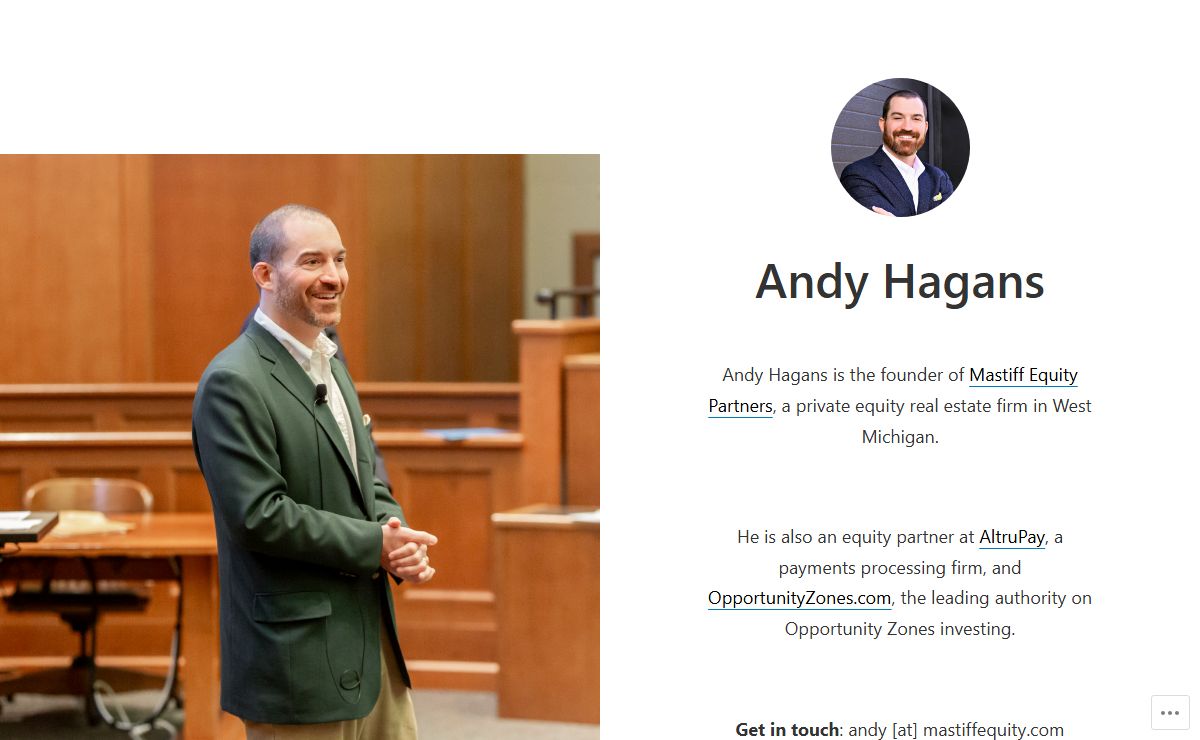 Andy Hagans – Entrepreneur & Investor