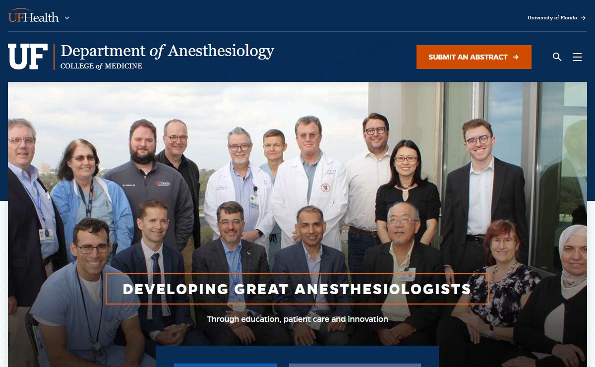 Department of Anesthesiology » College of Medicine » University of Florida