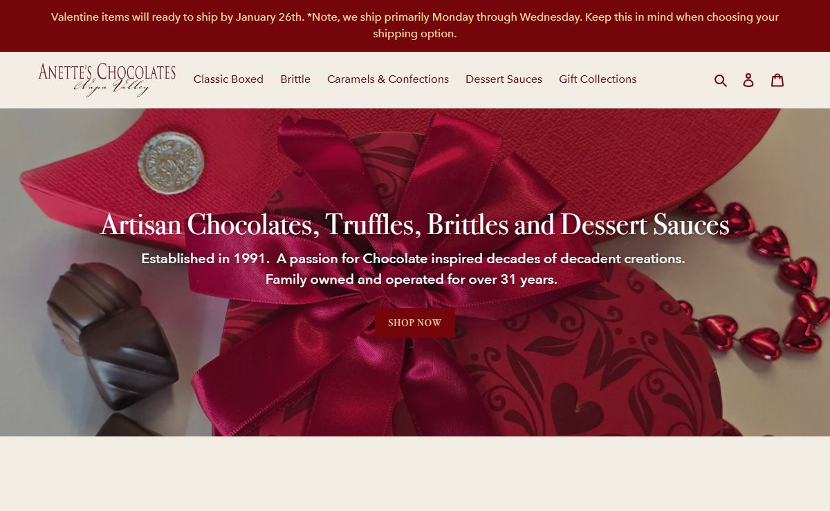 Anette's Chocolates – Anette's Chocolate Factory
