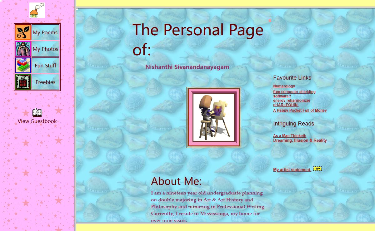 The Personal Page of Nishanthi Sivanandanayagam