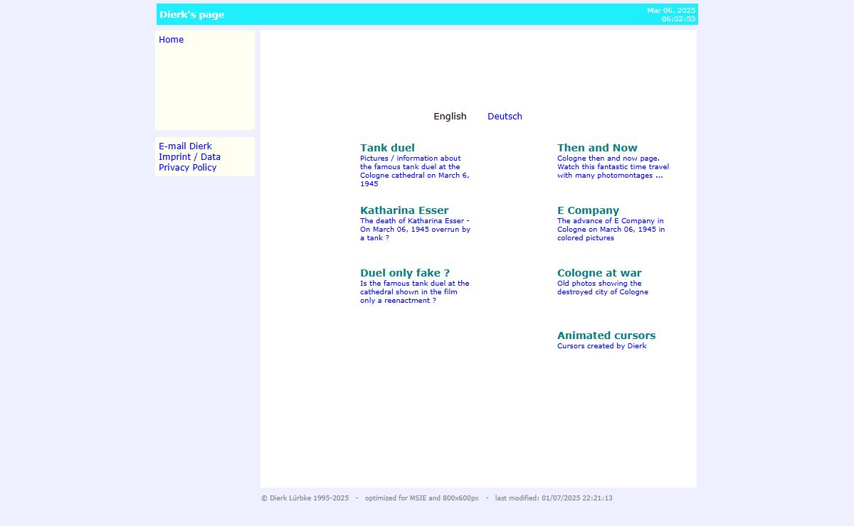 Dierk's page