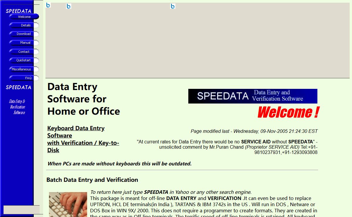 SPEEDATA - Off-line Data Entry Software,Replaces IBM3742s, Tartans too